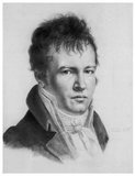 Friedrich Wilhelm Heinrich Alexander von Humboldt was a Prussian geographer, naturalist, and explorer, and the younger brother of the Prussian minister, philosopher and linguist Wilhelm von Humboldt (1767–1835). Humboldt's quantitative work on botanical geography laid the foundation for the field of biogeography.<br/><br/>

Between 1799 and 1804, Humboldt travelled extensively in Latin America, exploring and describing it for the first time from a modern scientific point of view. His description of the journey was written up and published in an enormous set of volumes over 21 years. He was one of the first to propose that the lands bordering the Atlantic Ocean were once joined (South America and Africa in particular).<br/><br/>

Later, his five-volume work, Kosmos (1845), attempted to unify the various branches of scientific knowledge. Humboldt supported and worked with other scientists, including Joseph-Louis Gay-Lussac, Justus von Liebig, Louis Agassiz, Matthew Fontaine Maury, Georg von Neumayer, and most notably, Aimé Bonpland, with whom he conducted much of his scientific exploration.