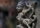 Nepal: Decorative Hindu figure at the Pashupatinath Temple complex, Kathmandu