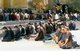 China: Friday prayers at the Id Kah mosque with worshippers spilling into the square in front of the mosque, Kashgar, Xinjiang Province