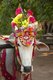 Burma / Myanmar: Brightly adorned oxen used for pulling the carts with the princesses (young Burmese girls in their finest attire) in the Na Htwin or the Ear-Piercing Ceremony which takes place at the same time as the Shinbyu ceremony. Bagan (Pagan) Ancie