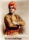 Swami Vivekananda (12 January 1863 – 4 July 1902), born Narendra Nath Datta, was an Indian Hindu monk and chief disciple of the 19th-century saint Ramakrishna. He was a key figure in the introduction of the Indian philosophies of Vedanta and Yoga to the western world and was credited with raising interfaith awareness, bringing Hinduism to the status of a major world religion in the late 19th century.<br/><br/>

He was a major force in the revival of Hinduism in India and contributed to the notion of nationalism in colonial India. Vivekananda founded the Ramakrishna Math and the Ramakrishna Mission. He is perhaps best known for his inspiring speech beginning with 'Sisters and Brothers of America', through which he introduced Hinduism at the Parliament of the World's Religions in Chicago in 1893.