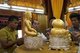 Burma / Myanmar: Gilding the famous five Buddha figures at the Phaung Daw Oo (Hpaung Daw U) Pagoda, Inle Lake, Shan State