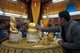 Burma / Myanmar: Gilding the famous five Buddha figures at the Phaung Daw Oo (Hpaung Daw U) Pagoda, Inle Lake, Shan State