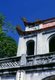 Vietnam: A detail of the Van Mieu Gate, the front entrance to the Temple of Literature (Van Mieu), Hanoi