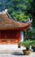 Vietnam: The brightly painted Great House of Ceremonies pavilion in Van Mieu (the Temple of Literature), Hanoi