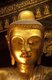 Burma / Myanmar: Gilded wooden Buddha at Wat In, Kyaing Tong (Kengtung), Shan State