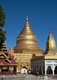 Construction of the Shwezigon Pagoda began during the reign of King Anawratha (r. 1044 -1077) and was completed during the reign of King Kyanzittha, in 1102.<br/><br/>

Bagan, formerly Pagan, was mainly built between the 11th century and 13th century. Formally titled Arimaddanapura or Arimaddana (the City of the Enemy Crusher) and also known as Tambadipa (the Land of Copper) or Tassadessa (the Parched Land), it was the capital of several ancient kingdoms in Burma.