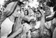 India: Indira Gandhi, former Prime Minister of India, is greeted by admirers in New Delhi in preparation for the 1979 general election