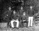 Indonesia / Netherlands: Officer G.C.E. van Daalen (second from left) with officers during the military expedition to the Gayo- and Alas region in Aceh, North-Sumatra. Aceh War (1873 - 1914)