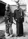 Indonesia / Sumatra: Two elderly Acehnese men, a warrior (left) and a pious businessman (right, c. 1900. Aceh War (1873 - 1914)
