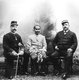 Indonesia / Sumatra: Sultan Alauddin Muhammad Da'ud Syah II (1864 – 1939), thirty-fifth and last sultan of Aceh, with two senior Dutch military and civil administrators, c. 1920. Aceh War (1873 - 1914)