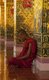 Burma / Myanmar: Late afternoon light illuminates a meditating Buddhist monk at the Sutaungpyei Pagoda at the summit of Mandalay Hill, Mandalay