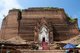 Burma / Myanmar: The massive bulk of the unfinished stupa of Mingun Pahtodawgyi (Mingun Temple), Sagaing District, near Mandalay
