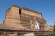 Burma / Myanmar: The massive bulk of the unfinished stupa of Mingun Pahtodawgyi (Mingun Temple), Sagaing District, near Mandalay