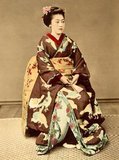 A ,i>maiko</i> is an apprentice geiko (a type of geisha) in Kyoto, western Japan. Their jobs consist of performing songs, dances, and playing the shamisen (three-stringed Japanese instrument) for visitors during feasts.<br/><br/> 

Maiko are usually aged 15 to 20 years old and become Geiko after learning how to dance (a kind of Japanese traditional dance), play the shamisen, and learning <i>Kyō-kotoba</i> (dialect of Kyoto), regardless of their origins.