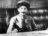 Joseph Vissarionovich Stalin (18 December 1878 – 5 March 1953) was the first General Secretary of the Communist Party of the Soviet Union's Central Committee from 1922 until his death in 1953. While formally the office of the General Secretary was elective and was not initially regarded as top position in the Soviet state, after Vladimir Lenin's death in 1924, Stalin managed to consolidate more and more power in his hands, gradually putting down all opposition groups within the party.<br/><br/>

Stalin's idea of socialism in one country became the primary line of the Soviet politics. He dominated Soviet politics and the USSR through the Great Purges of the 1930s, then the catastrophic Second World War, remaining in power until his death in 1953.