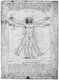 Italy: 'The Vitruvian Man', Leonardo da Vinci (1452-1519), c. 1490