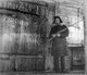 Russia / Ukraine: Red Army soldier guarding a government grain store during the great Ukrainian famine or Holodomor, 1932-1933