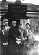 Russia / Ukraine: Local communist officials stand outside the Udachnyanskoyi Postyshivskoho village council during the great Ukrainian famine or Holodomor, 1932-1933