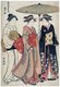 Japan: 'Geisha in Tachibana-cho', from the series 'Contest of Contemporary Beauties of the Pleasure Quarters' (Tosei yuri bijin awase). Torii Kiyonaga (1752-1815), 1782