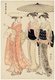 Japan: 'Lady with Two Female Attendants', from the series 'Current Manners in Eastern Brocade' (Fûzoku Azuma no nishiki). Torii Kiyonaga (1752-1815), 1783