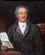 Germany: Johann Wolfgang von Goethe (1749 – 1832), German writer and statesman. Portrait by Joseph Karl Stieler (1781–1858), 1828