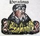 Greece / Turkey: The Greek philosopher Heraclitus (c. 535-475 BCE) as represented in the Nuremberg Chronicle, 1493