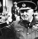 United Kingdom: Sir Winston Churchill, statesman, politician, historian (1874-1965), giving his celebrated 'V for Victory' salute, 1943