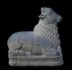 India: The sacred bull Nandi or Nandin, marble, Tamil Nadu, c. 1000 CE