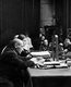 Russia / Soviet Union: The prosecution at the trial of Konstantin Semenchuk and Stepan Startsev, Moscow, May 1936