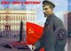 Russia / Soviet Union: Commemorative showing Felix Dzerzhinsky (1877–1926) against a background of Lubyanka Square, c. 1950