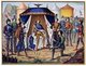 Germany / France: Emperor Charlemagne with Maugris Kneeling before Him. Claudius Ciappori, 1857
