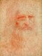 Italy: Leonardo da Vinci (1452-1519), Italian painter, sculptor, architect, musician, mathematician, engineer, inventor, anatomist, geologist, cartographer, botanist, and writer. Possibly a self portrait, red chalk