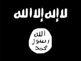 The Islamic State flag is similar to the flags of other extreme Salafi-Jihadi Sunni Muslim movements. It is based on the Black Standard flown by Muhammad in Islamic tradition and on the Black Banner of the Abbasid Caliphate (750-1258).<br/><br/>

In the flag of the Islamic State the <i>shahada</i> or Islamic statement of belief - <i>la ilaha illa-llah, Muhammadun rasulu-llah</i> ('There is no god but God, Muhammad is the messenger of God') - is emblazoned above the seal of the Prophet Muhammad (now kept in the Topkapi Palace, Istanbul), with black Arabic script on a white background reading: <i>Allah rasul Muhammad</i> ('Muhammad,  Messenger of God').