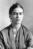 Frida Kahlo de Rivera (July 6, 1907 – July 13, 1954; born Magdalena Carmen Frieda Kahlo y Calderón, was a Mexican painter, born in Coyoacán. Perhaps best known for her self-portraits, Kahlo's work is remembered for its 'pain and passion', and its intense, vibrant colors.<br/><br/>

Her work has been celebrated in Mexico as emblematic of national and indigenous tradition, and by feminists for its uncompromising depiction of the female experience and form. Kahlo had a stormy but passionate marriage with the prominent Mexican artist Diego Rivera.