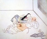 Shin Yun-bok, better known by his pen name Hyewon, (born 1758) was a Korean painter of the Joseon Dynasty. Like his contemporaries Danwon and Geungjae, he is known for his realistic depictions of daily life in his time. His genre paintings are distinctly more erotic than Danwon's, a fact which contributed to his expulsion from the royal painting institute, Dohwaseo.<br/><br/>

Painting was frequently a hereditary occupation in the Joseon period, and Hyewon's father and grandfather had both been court painters. Together with Danwon and the later painter Owon, Hyewon is remembered today as one of the ‘Three Wons’ of Joseon-period painting. Shin Yun-bok, despite being greatly influenced and overshadowed by Kim Hong-do during his career, developed his own unique technique and artistry. Whereas Kim depicted everyday life of peasants with a humorous touch, Shin showed glimpses of eroticism in his paintings of townspeople and gisaeng (courtesan).<br/><br/>

His choice of characters, composition, and painting method differed from Kim's, with use of bright colors and delicate paint strokes. He also painted scenes of shamanism and townlife, offering insight to lifestyle and costumes of the late Joseon era.