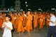 Thailand: Buddhist monks processing around Wat Suthat, Bangkok, for the Visakha Puja Festival