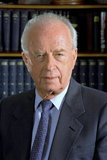 Yitzhak Rabin (1 March 1922 – 4 November 1995) was an Israeli politician, statesman and general. He was the fifth Prime Minister of Israel, serving two terms in office, 1974–77 and 1992 until his assassination in 1995.<br/><br/>

Rabin led a 27-year career as a soldier. As a teenager he joined the Palmach, the commando force of the Yishuv. He eventually rose through its ranks to become its chief of operations during Israel's War of Independence. He joined the newly formed Israel Defense Forces in late 1948 and continued to rise as a promising officer. He helped shape the training doctrine of the IDF in the early 1950s, and led the IDF's Operations Directorate from 1959–1963. He was appointed Chief of the General Staff in 1964 and oversaw Israel's decisive victory in the 1967 Six-Day War.<br/><br/>

He was appointed Prime Minister of Israel in 1974, after the resignation of Golda Meir. In his first term, Rabin signed the Sinai Interim Agreement and ordered the Entebbe raid. He resigned in 1977 in the wake of a financial scandal. Rabin was Israel's minister of defense for much of the 1980s, including during the outbreak of the First Intifada.<br/><br/>

In 1992, Rabin was re-elected as prime minister on a platform embracing the Israeli–Palestinian peace process. He signed several historic agreements with the Palestinian leadership as part of the Oslo Accords. In 1994, Rabin won the Nobel Peace Prize together with long-time political rival Shimon Peres and Palestinian leader Yasir Arafat. In November 1995, he was assassinated by a right-wing Israeli radical named Yigal Amir, who was opposed to the peace process.