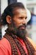 Nepal: Sadhu (Holy Man) wearing rudraksha (seeds used for prayer beads in Hinduism) around his neck, Durbar Square, Kathmandu
