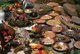 Nepal: A variety of ritual offerings including edible seeds, pulses and rice at a Kathmandu temple