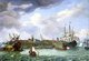 Indonesia / Netherlands: The East India Company shipyard on Onrust Island near Batavia (Jakarta), attributed to Abraham Storck (1644 - 1708), 1699