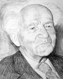 David Ben-Gurion, born David Grün; (16 October 1886 – 1 December 1973) was the primary founder and the first Prime Minister of Israel.<br/><br/>

Ben-Gurion's passion for Zionism, which began early in life, led him to become a major Zionist leader and Executive Head of the World Zionist Organization in 1946. As head of the Jewish Agency, and later president of the Jewish Agency Executive, he became the de facto leader of the Jewish community in Palestine, and largely led its struggle for an independent Jewish state in The British Mandate of Palestine.<br/><br/>

On 14 May 1948, he formally proclaimed the establishment of the State of Israel, and was the first to sign the Israeli Declaration of Independence, which he had helped to write. Ben-Gurion led Israel during the 1948 Arab–Israeli War, and united the various Jewish militias into the Israel Defense Forces (IDF). Subsequently, he became known as 'Israel's founding father'.