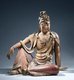 China: Wooden sculpture of meditating Guanyin, Shanxi, 12th century