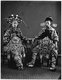 China: Two Chinese Opera actors posing in costume. John Thomson (1837-1921), c. 1870
