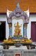 Thailand: A four-faced Brahma statue at the entrance to the Devasathan (Brahmin Shrines), near the Giant Swing (Sao Ching Chaa), Bangkok