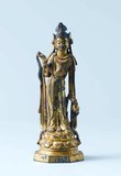 Guanshiyin or Avalokitesvara is the bodhisattva associated with compassion as venerated by East Asian Buddhists, usually as a female. The name Guanyin is short for Guanshiyin which means 'Observing the Sounds (or Cries) of the World'.<br/><br/>

Some Buddhists believe that when one of their adherents departs from this world, they are placed by Guanyin in the heart of a lotus then sent home to the western pure land of Sukhavati. It is generally accepted (in the Chinese community) that Guanyin originated as the Sanskrit Avalokitesvara, which is her male form. Commonly known in English as the Goddess of Mercy, Guanyin is also revered in Daoism as an Immortal. In Japan, Guanyin is called Kannon.