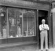 England, UK: The proprietor of a Chinese Restaurant at 25 Limehouse Causeway, Limehouse, east London, c. 1930