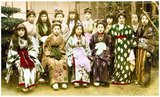 Prostitution in Japan has existed throughout the country's history. The opening of Japan and the subsequent flood of Western influences into Japan brought about a series of changes in the Meiji period. Japanese novelists started to draw attention to the confinement and squalid existence of the lower-class prostitutes in the red-light districts.<br/><br/>

'Shashin Mitate Cho' (essentially, prostitute menus or catalogues) were introduced soon after photography became popular in the late 19th century, at least in more upmarket brothels, as analternative to the 'caged prostitute' displays of lower class brothels where women were displayed for the consideration of customers.