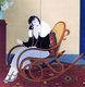 Japan: 'Mrs. T', Modan Gaaru ('Modern Girl'). From a painted screen by Wada Seika, 1932