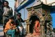 Nepal: Boys in front of a shrine to the elephant-headed Hindu god Ganesh, Kathmandu (1996)